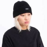 Dime MTL Cursive Fold Beanie | Black