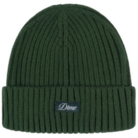 Dime MTL Cursive Fold Beanie | Forest Green - The Vines Supply Co