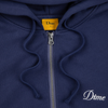 Dime MTL Cursive Zip Hoodie | Night Blue