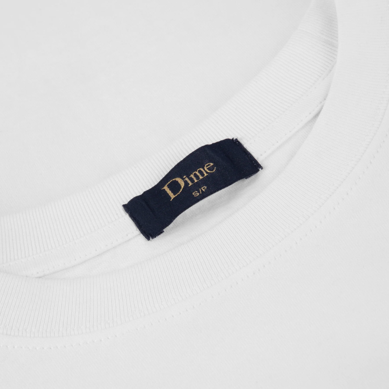 Dime MTL Lock T-Shirt | White - The Vines Supply Co