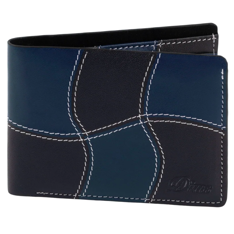 Dime MTL Wave Bifold Wallet | Navy Blue - The Vines Supply Co