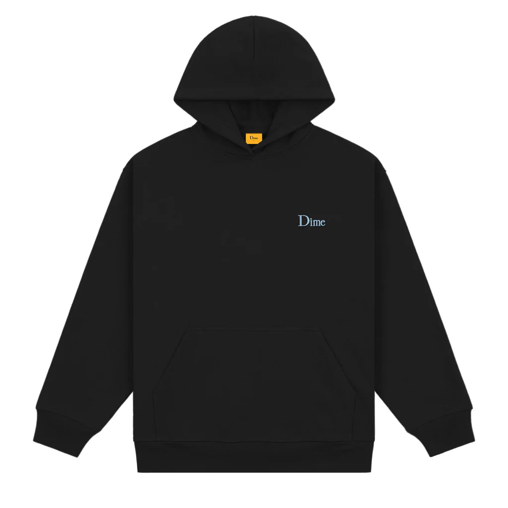 Dime MTL Classic Small Logo Hoodie | Black | The Vines Supply Co