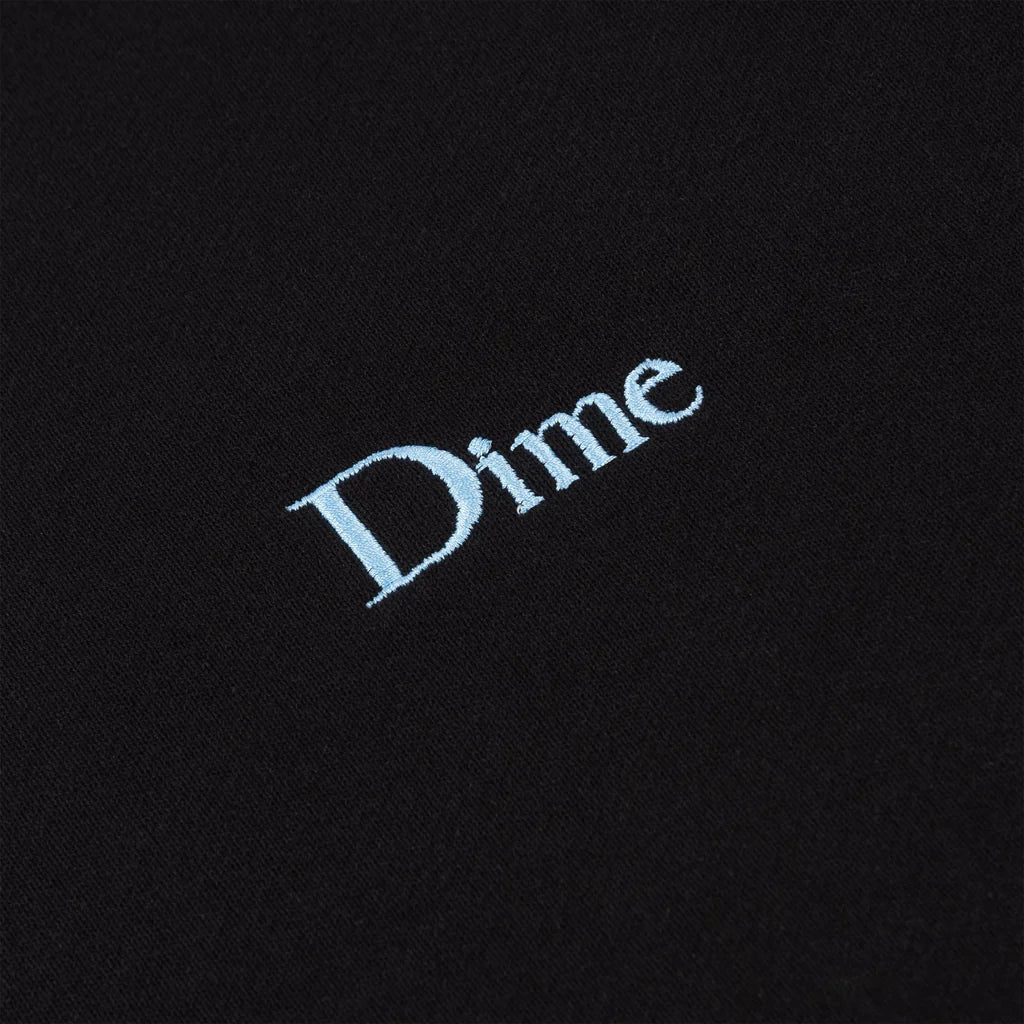 Dime MTL Classic Small Logo Hoodie | Black - The Vines Supply Co