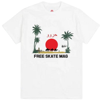 Free Skate Mag Marrakech T-Shirt | White - The Vines Supply Co