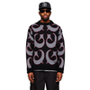 GVNMNT Clothing Co Foul Play Jacquard Knit Sweater | Black - The Vines Supply Co