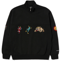 HUF Bledsoe Quarter Zip Fleece | Black