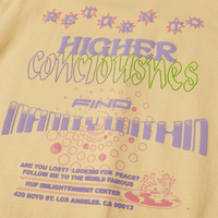 HUF Enlightenment Centre T-Shirt | Wheat - The Vines Supply Co