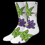 HUF Green Buddy Blossom Socks | White