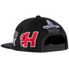 HUF Mashup 6 Panel Snapback Cap | Black