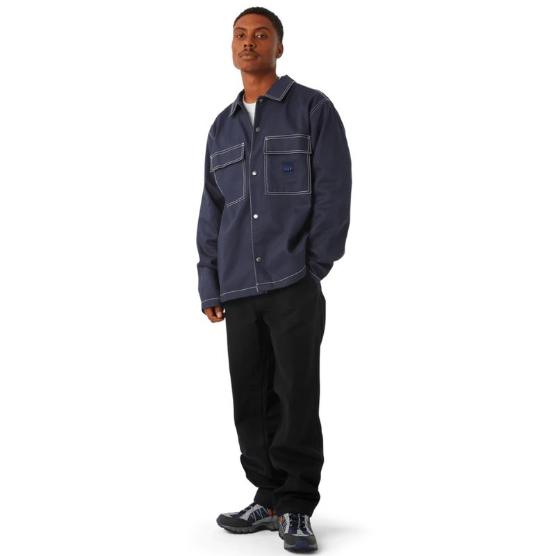 HUF Mason Shacket | Navy