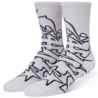 HUF Outlines Crew Socks | White