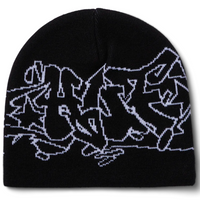 HUF Outlines Skull Beanie | Black