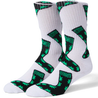 HUF Plantlife Plantlife Crew Socks | White - The Vines Supply Co