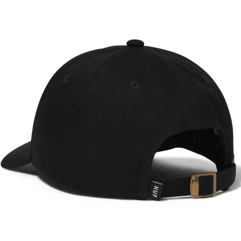 HUF Star Box Logo 6 Panel CV Cap | Black