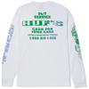 HUF Worldwide Towing Long Sleeve T-Shirt | White - The Vines Supply Co