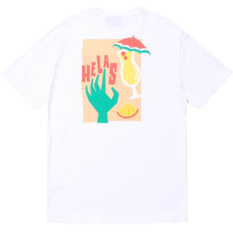 Helas Cocktail T-Shirt | White - The Vines Supply Co