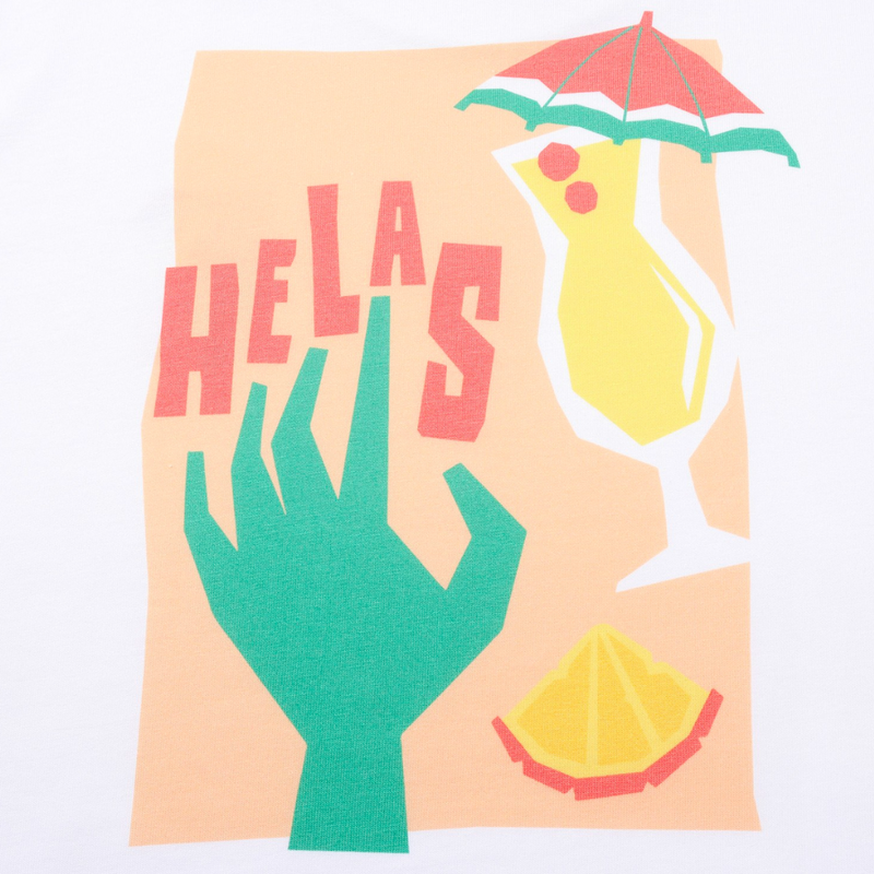 Helas Cocktail T-Shirt | White - The Vines Supply Co