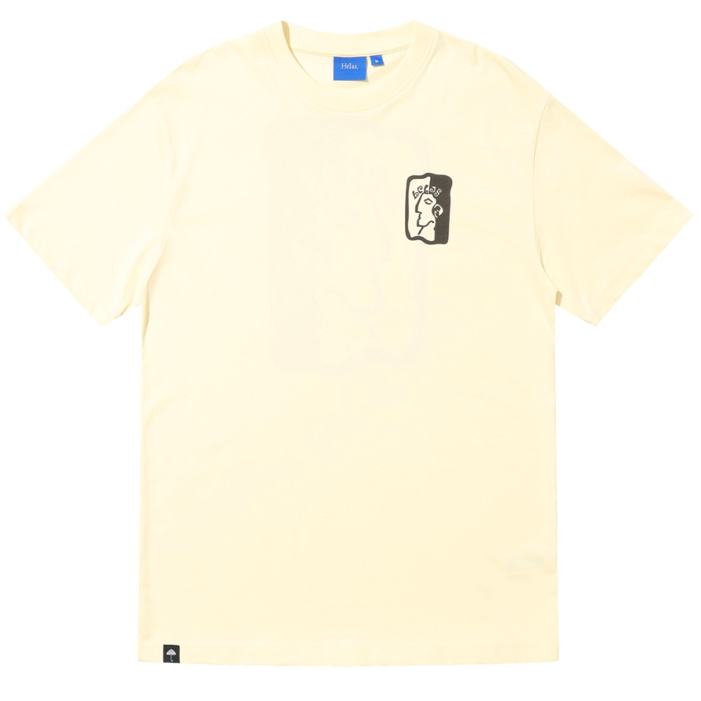 Helas Dieu Grec T-Shirt | Pastel Yellow - The Vines Supply Co