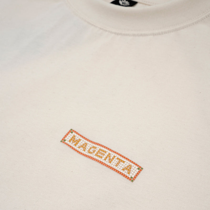 Magenta Skateboards Mosaic T-Shirt | Natural - The Vines Supply Co