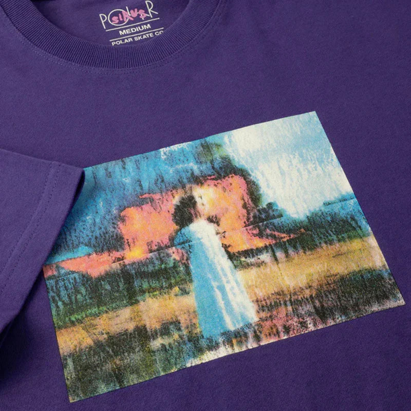 Polar Polar Skate Co Burning World T-Shirt | Purple | The Vines