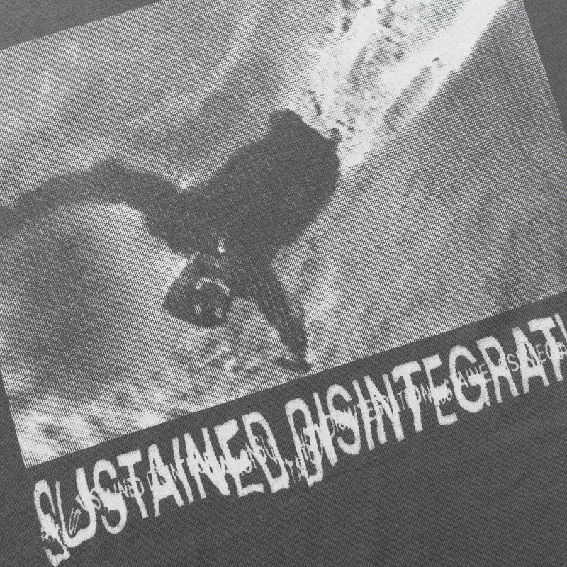 Polar Skate Co Sustained Disintegration T-Shirt | Graphite - The Vines Supply Co