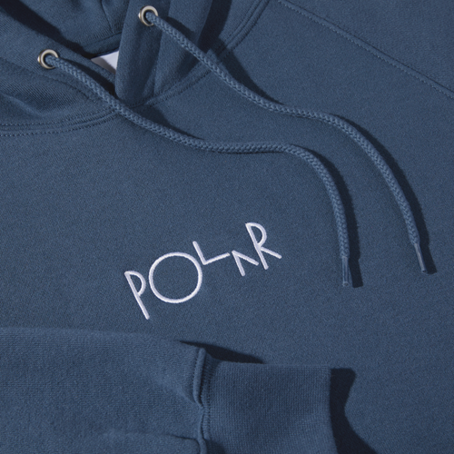 Polar Polar Skate Co Default Hoodie | Grey Blue | The Vines