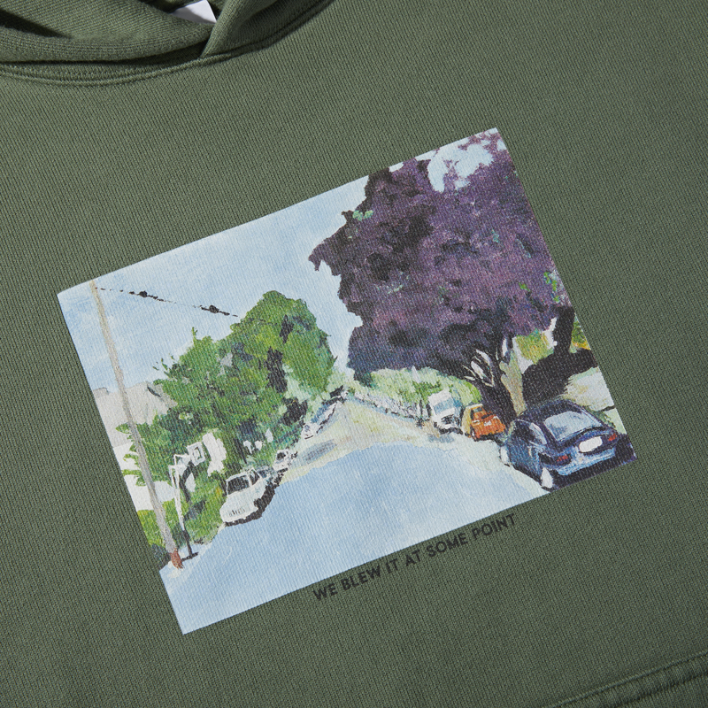 Polar Polar Skate Co We Blew It At Some Point Ed Hoodie | Grey Green | The Vines