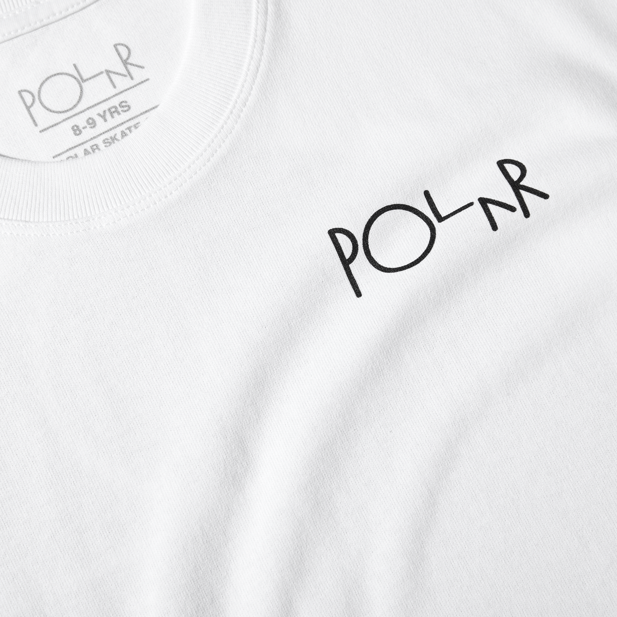 Polar Polar Skate Co Fill Logo T-Shirt | White | The Vines