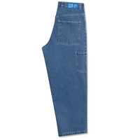 Polar Skate Co Big Boy Work Pants Jeans | Blue Wash