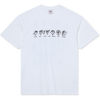 Polar Skate Co Sad At Times T-Shirt | White - The Vines Supply Co