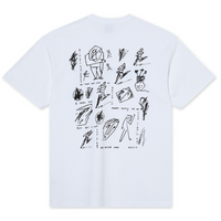 Polar Skate Co Sad At Times T-Shirt | White - The Vines Supply Co