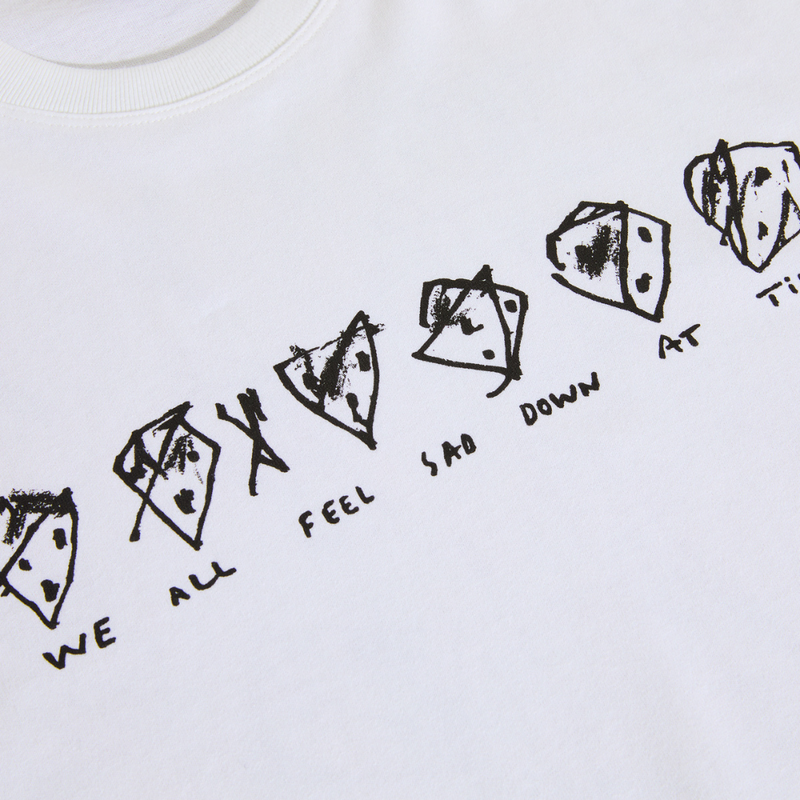 Polar Skate Co Sad At Times T-Shirt | White - The Vines Supply Co