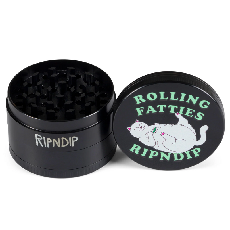 RipNDip Rollin Fatties Grinder | Black - The Vines Supply Co