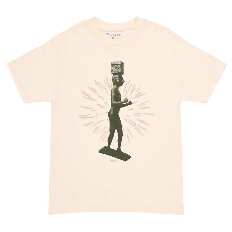 Quasi Quasi Skateboards Stasis T-Shirt | Cream | The Vines