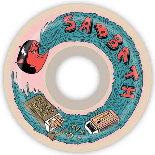 Sabbath Wheels Sabbath Wheels James Bush Pro Model Conical ATU Formula Skate Wheel | 52mm | The Vines