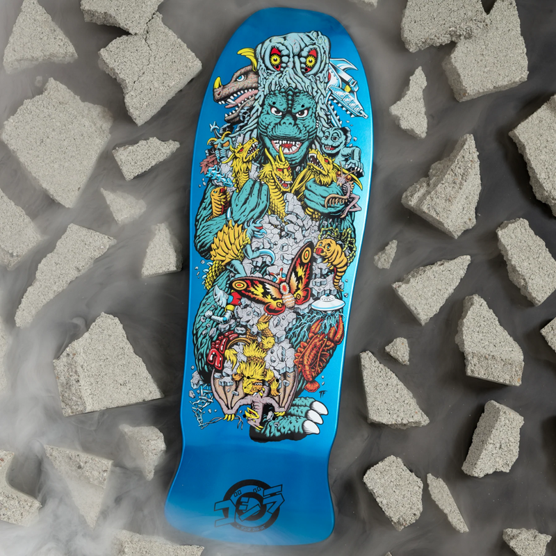 Santa Cruz x Godzilla Kaiju Roskopp Skateboard Deck | 10.125"