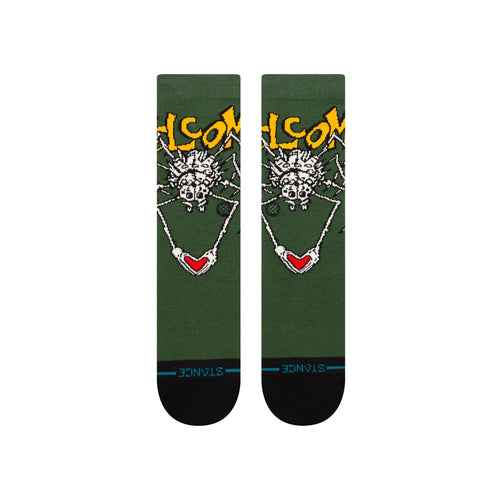 Stance Welcome Wilbur Crew Socks | Black - The Vines Supply Co