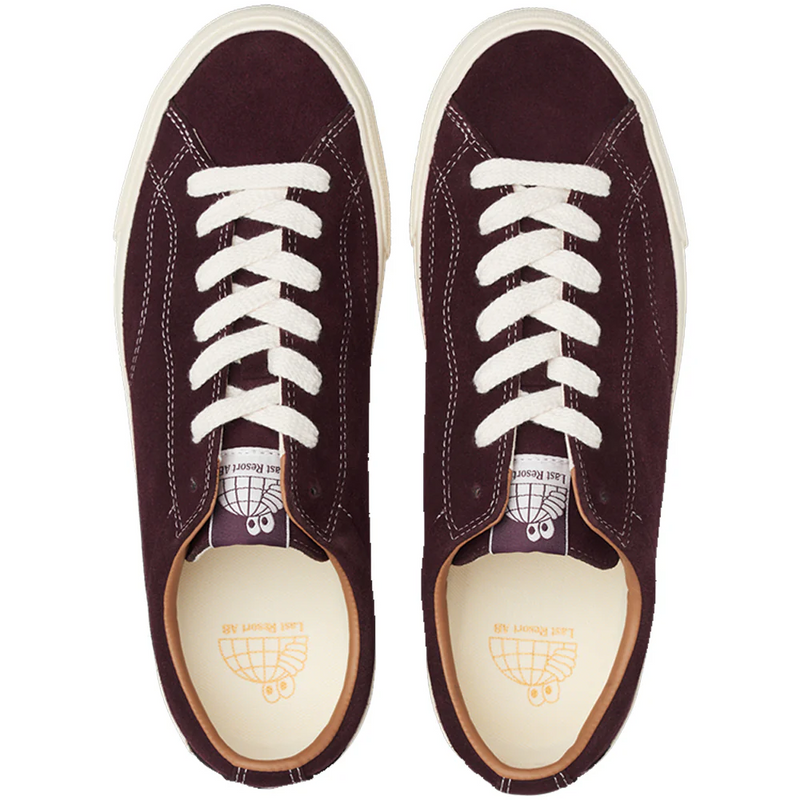 Last Resort AB VM003 Suede Lo Skate Shoe | Fig Red & White