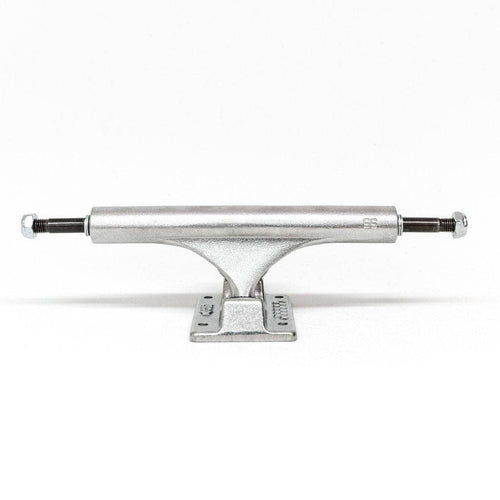 Silver Ace Classic Skateboard Trucks from Ace Trucks, showing the durable metal trucks with mounting hardware for skateboarding.