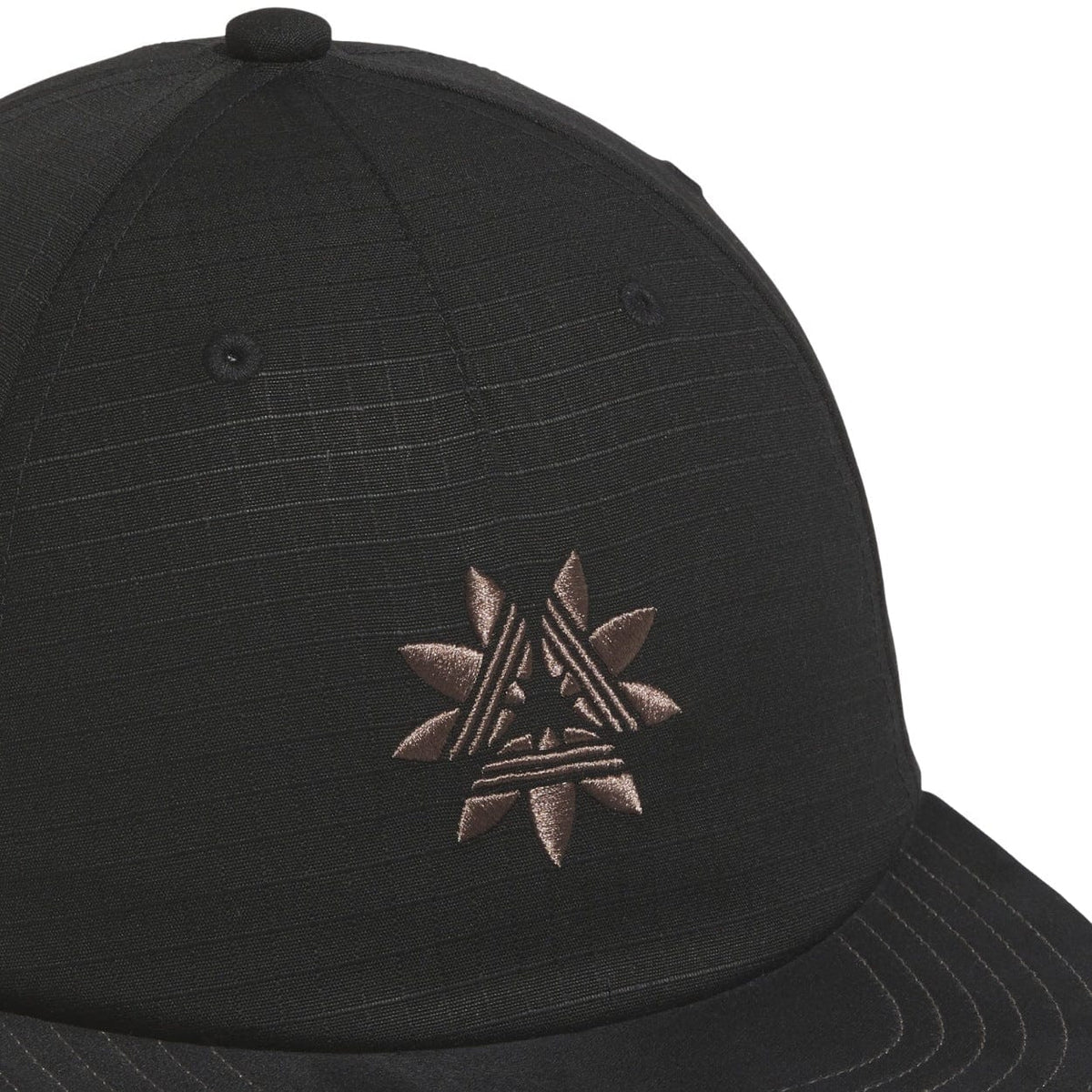 Black Adidas Skateboarding cap with curved brim and embroidered logo, designed for skateboarding style and casual wear.