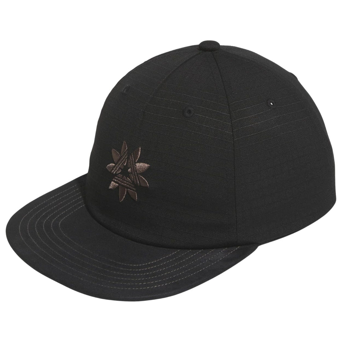 Black Adidas Skateboarding skate cap with curved brim and adjustable strap, featuring the Adidas logo on the front.