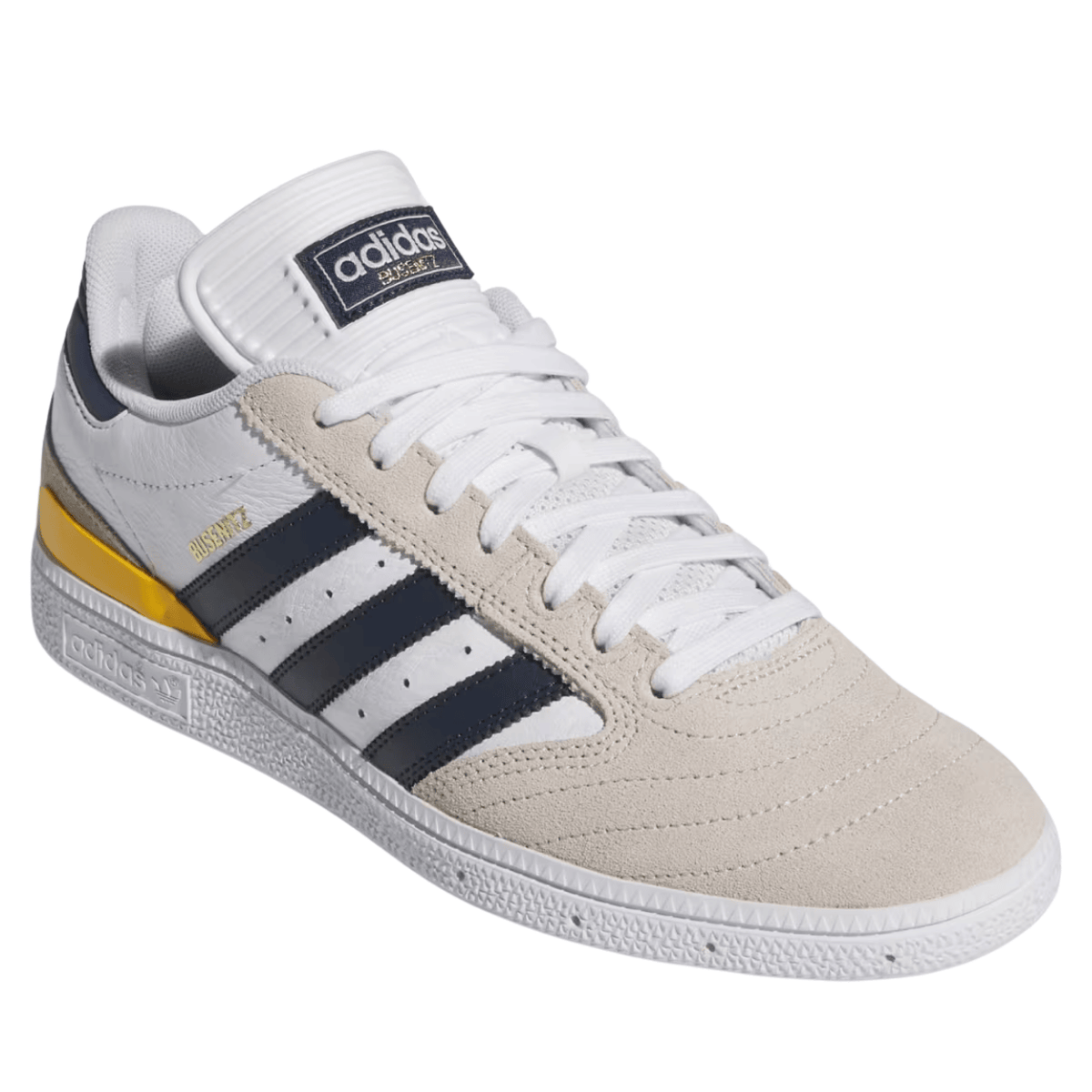Adidas Skateboarding Busenitz Pro Skate Shoes | Bliss White & Navy - The Vines Supply Co