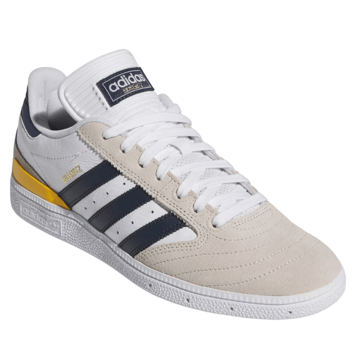 Adidas Skateboarding Busenitz Pro Skate Shoes | Bliss White & Navy - The Vines Supply Co