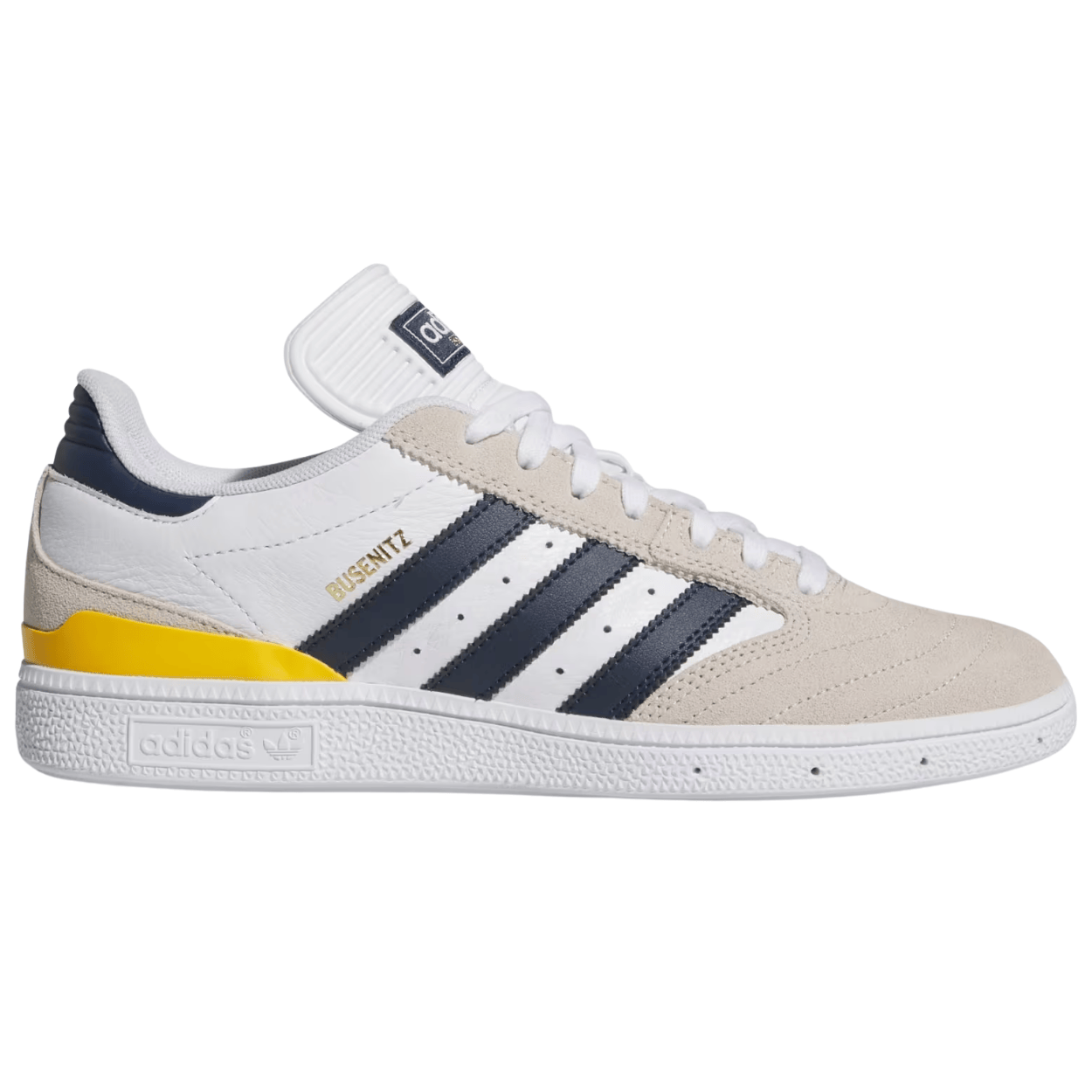 Adidas Skateboarding Busenitz Pro Skate Shoes | Bliss White & Navy - The Vines Supply Co