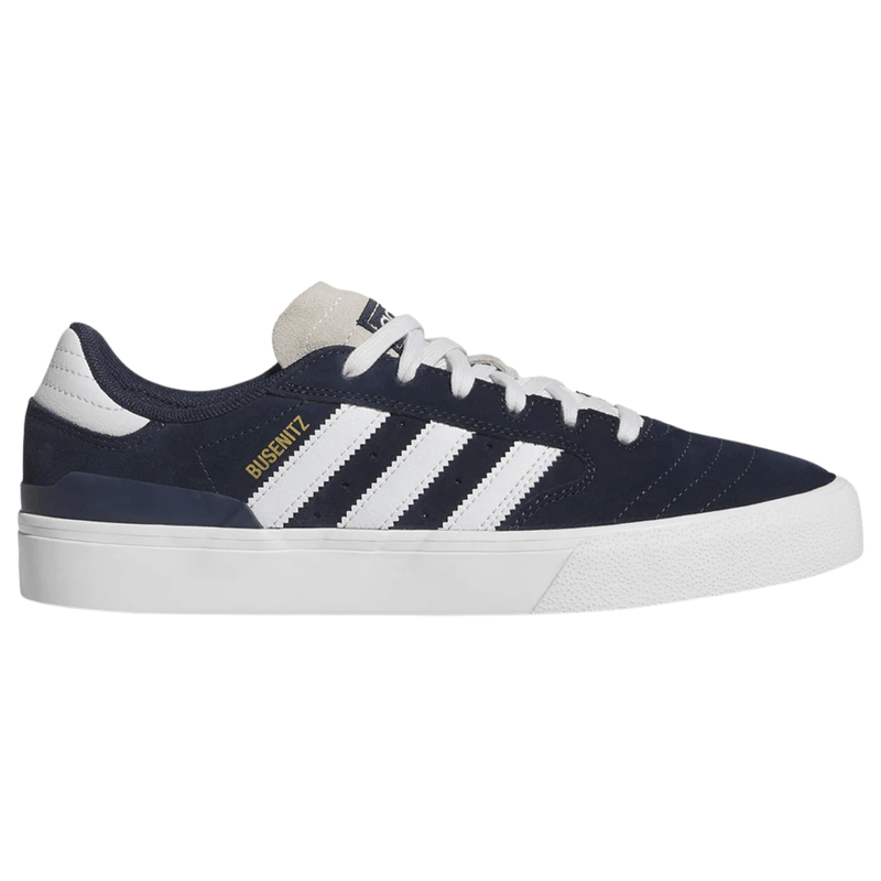 Adidas Skateboarding Busenitz Vulc II Skate Shoes | Navy Blue & White - The Vines Supply Co