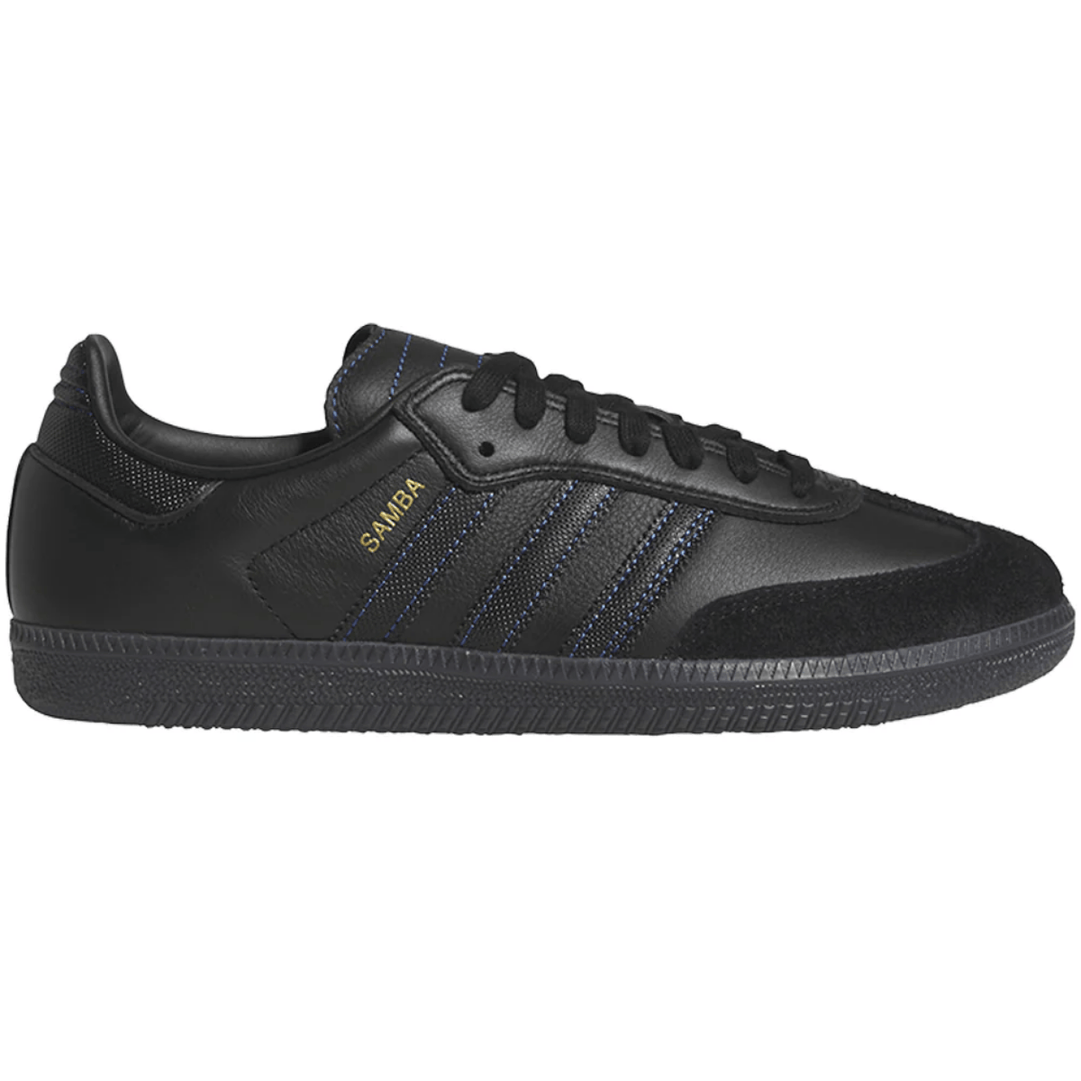 Adidas Skateboarding Samba ADV Skate Shoes | Core Black & Royal Blue