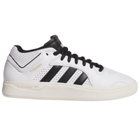 Adidas Tyshawn Leather Skate Shoes | Cloud White & Core Black - The Vines Supply Co