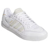 Adidas Tyshawn Low Leather Skate Shoes | Cloud White & Metallic - The Vines Supply Co