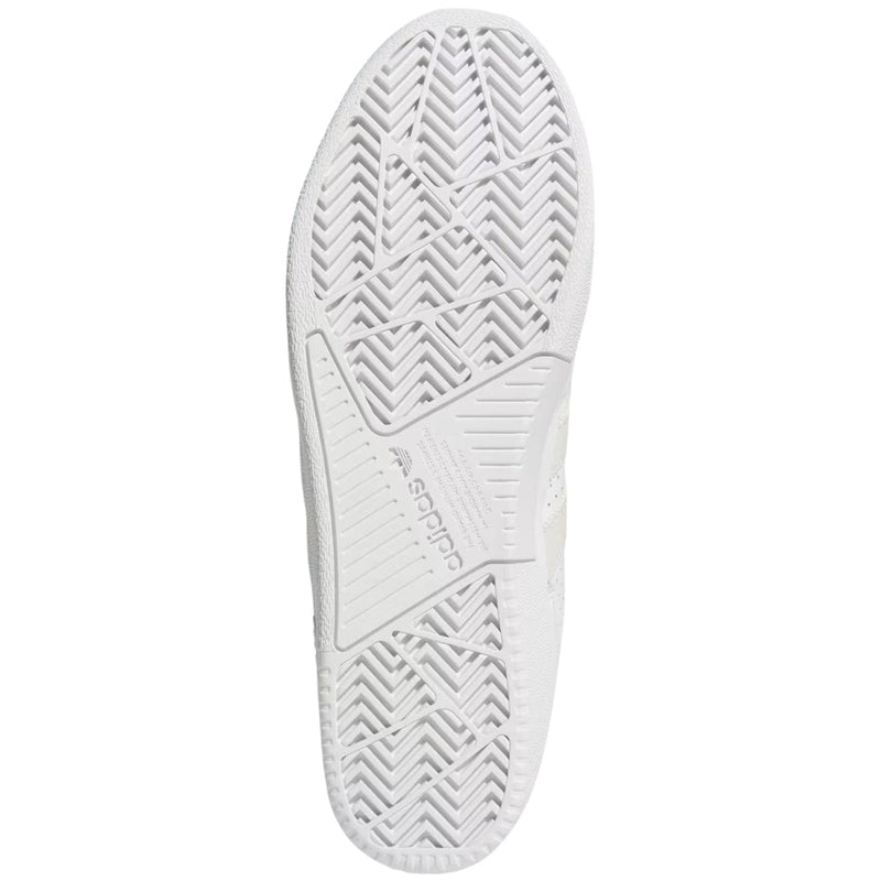 Adidas Tyshawn Low Leather Skate Shoes | Cloud White & Metallic - The Vines Supply Co