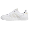 Adidas Tyshawn Low Leather Skate Shoes | Cloud White & Metallic - The Vines Supply Co